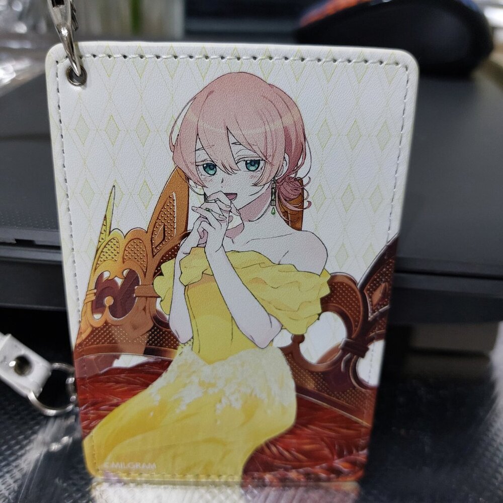 Anime Princess ID Card HOLDER Wristlet Tag Royal Princess Clip On